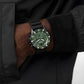 Black Rubber Strap with Green Dial Men's Watch | AR11463