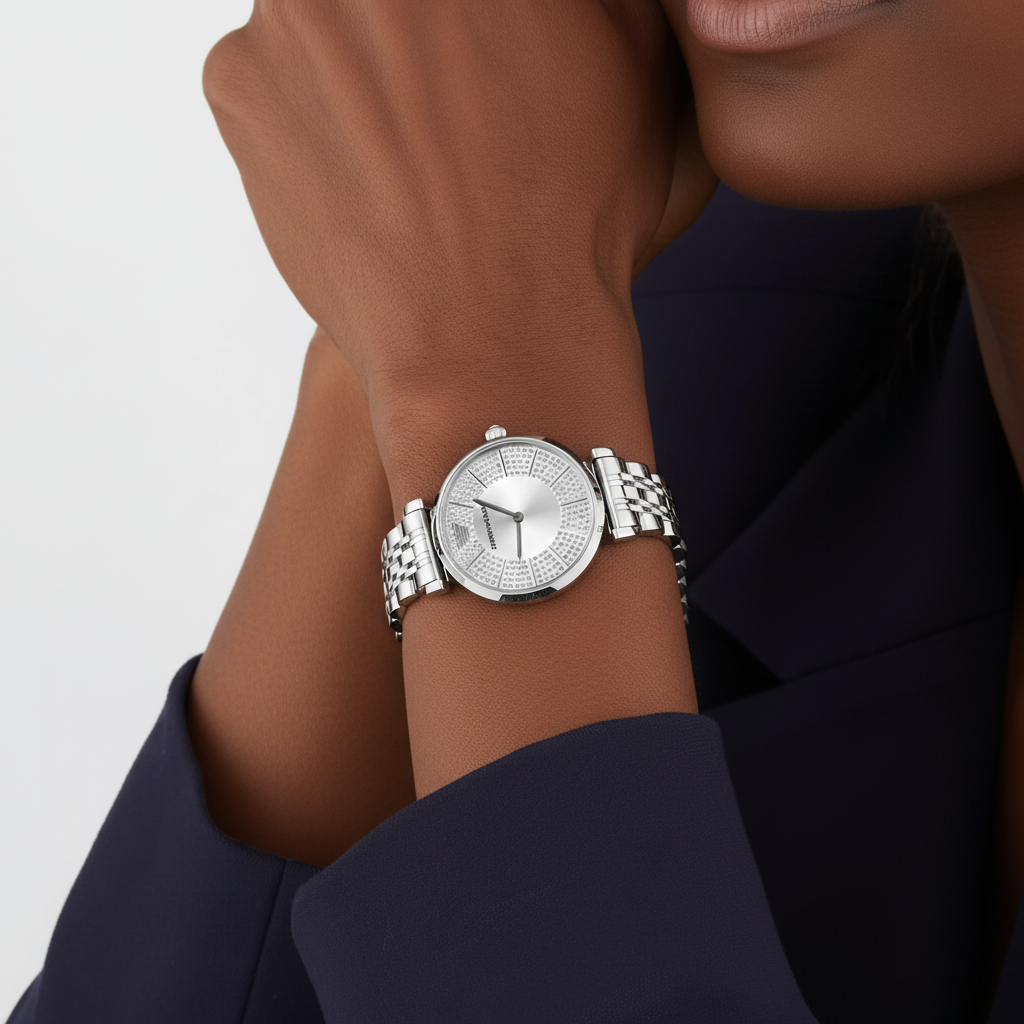 ساعة جياني تي بار 32 ملم للسيدات AR11445 | جولدسميثس