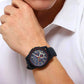 Analog Blue Dial Men's Watch Silicone strap | AX1335