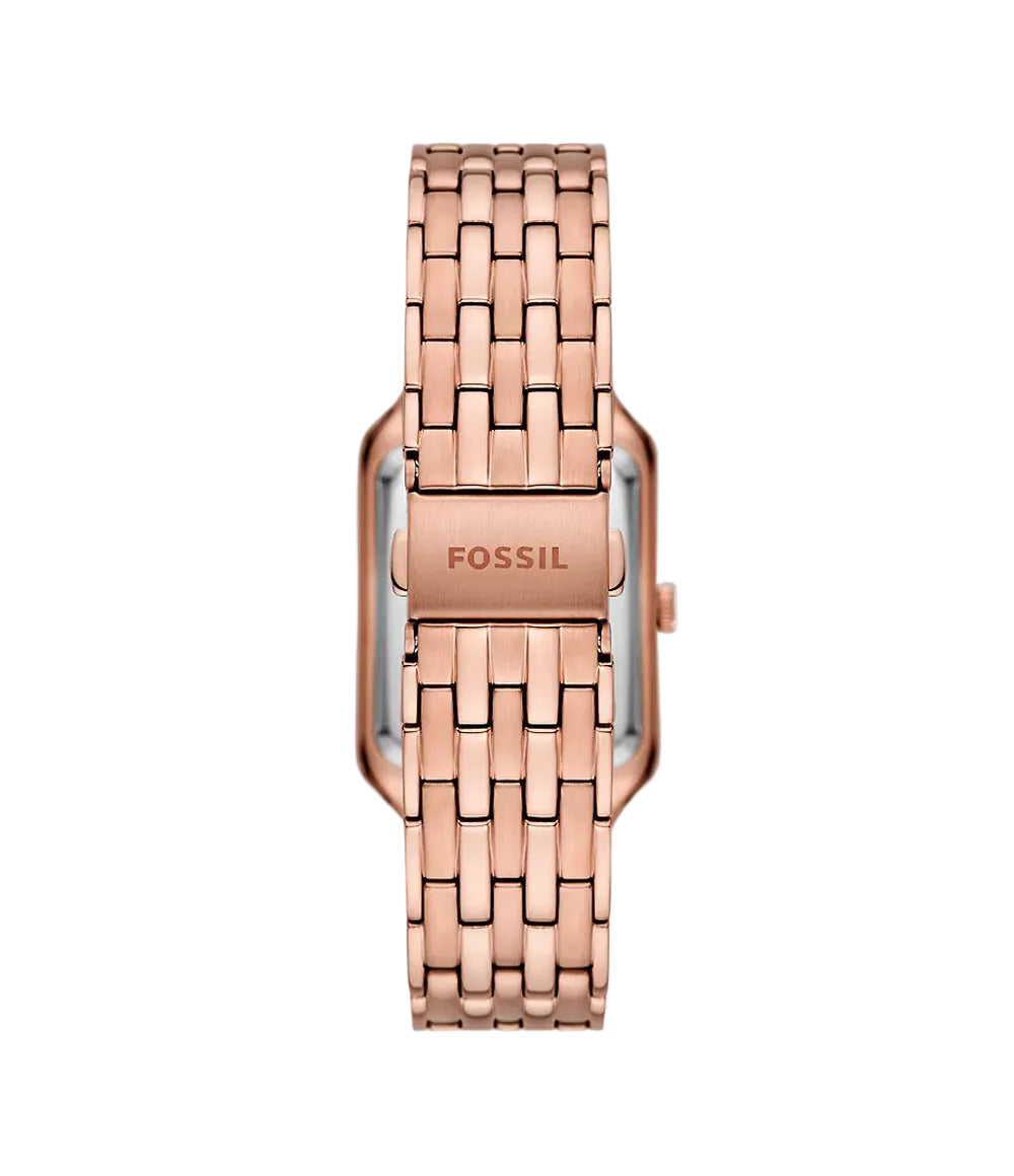 Fossil Brown Mother-of-Pearl Rose Gold-tone Stainless-steel Women Watch| Raquel ES5323