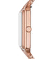 Fossil Brown Mother-of-Pearl Rose Gold-tone Stainless-steel Women Watch| Raquel ES5323