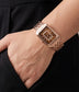 Fossil Brown Mother-of-Pearl Rose Gold-tone Stainless-steel Women Watch| Raquel ES5323