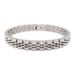 Men's Premium Silver-Tone Stainless Steel Bracelet Adjustable Size