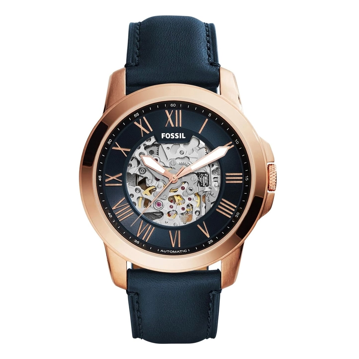 Fossil Blue Leather Automatic Men's Watch | ME3102