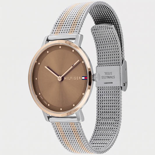 Tommy Hilfiger Brown Dial Two-tone Stainless-steel Women Watch| Pippa 1782152