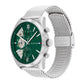Tommy Hilfiger Green Skeleton Dial Stainless-steel Men's Watch| Baker 1710647