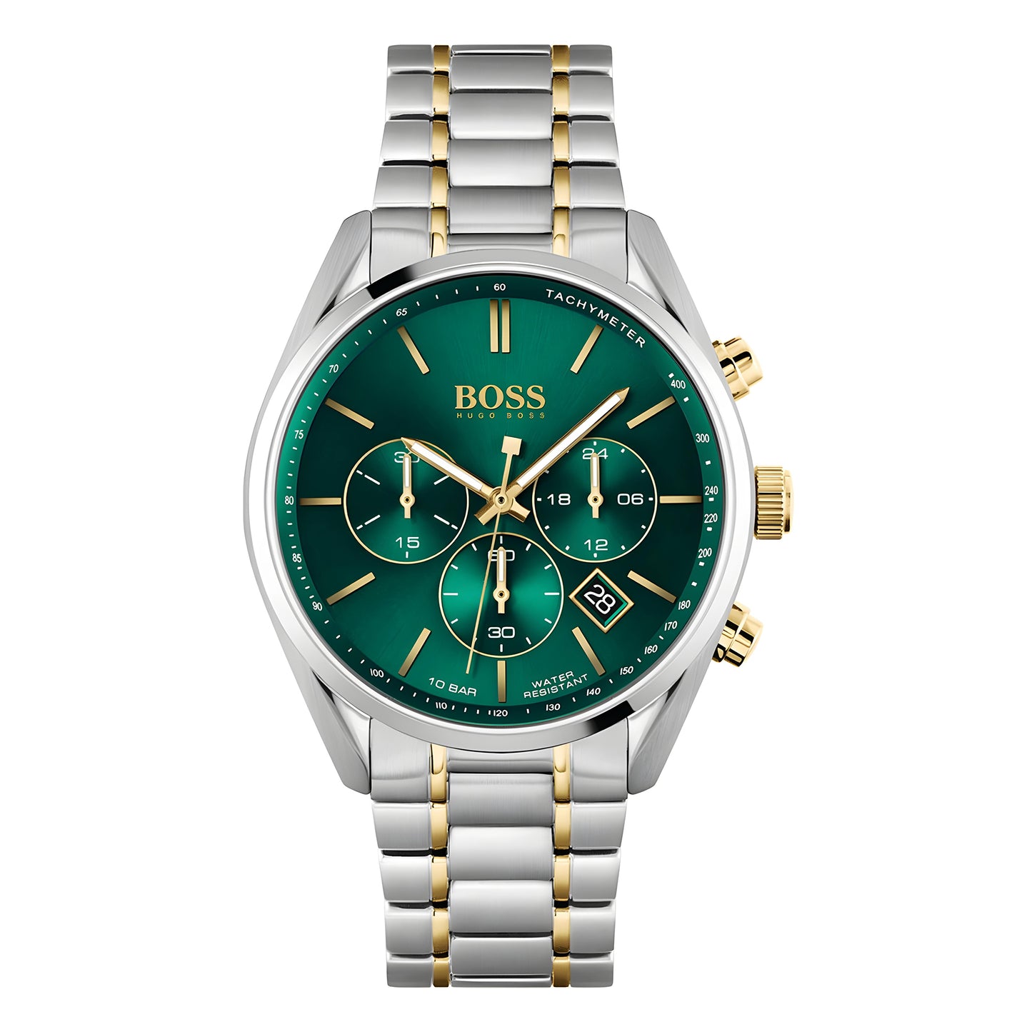 Unique men watch champion with green dial color