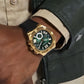 Green Dial watch with Silicone Strap - Multifunction dial | GW0571G3