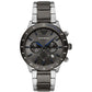 Silver and Black Steel Chronograph Men's Watch | AR11391