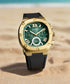 Green Dial watch with Silicone Strap - Multifunction dial | GW0571G3