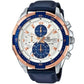 Casio Edifice watch with blue strap for men