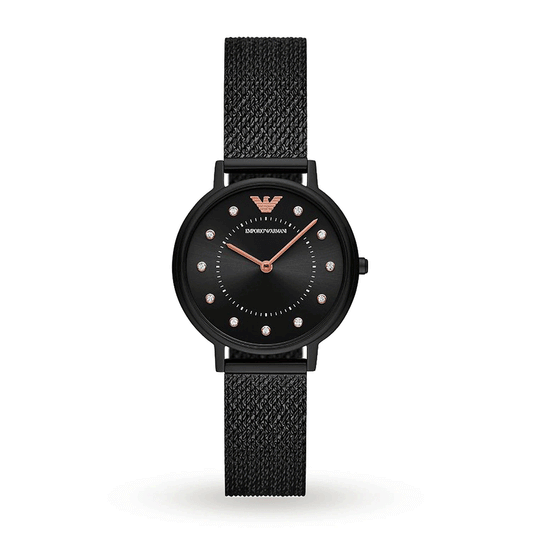 Unique black dial women wrist watch