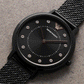 Unique black dial women wrist watch