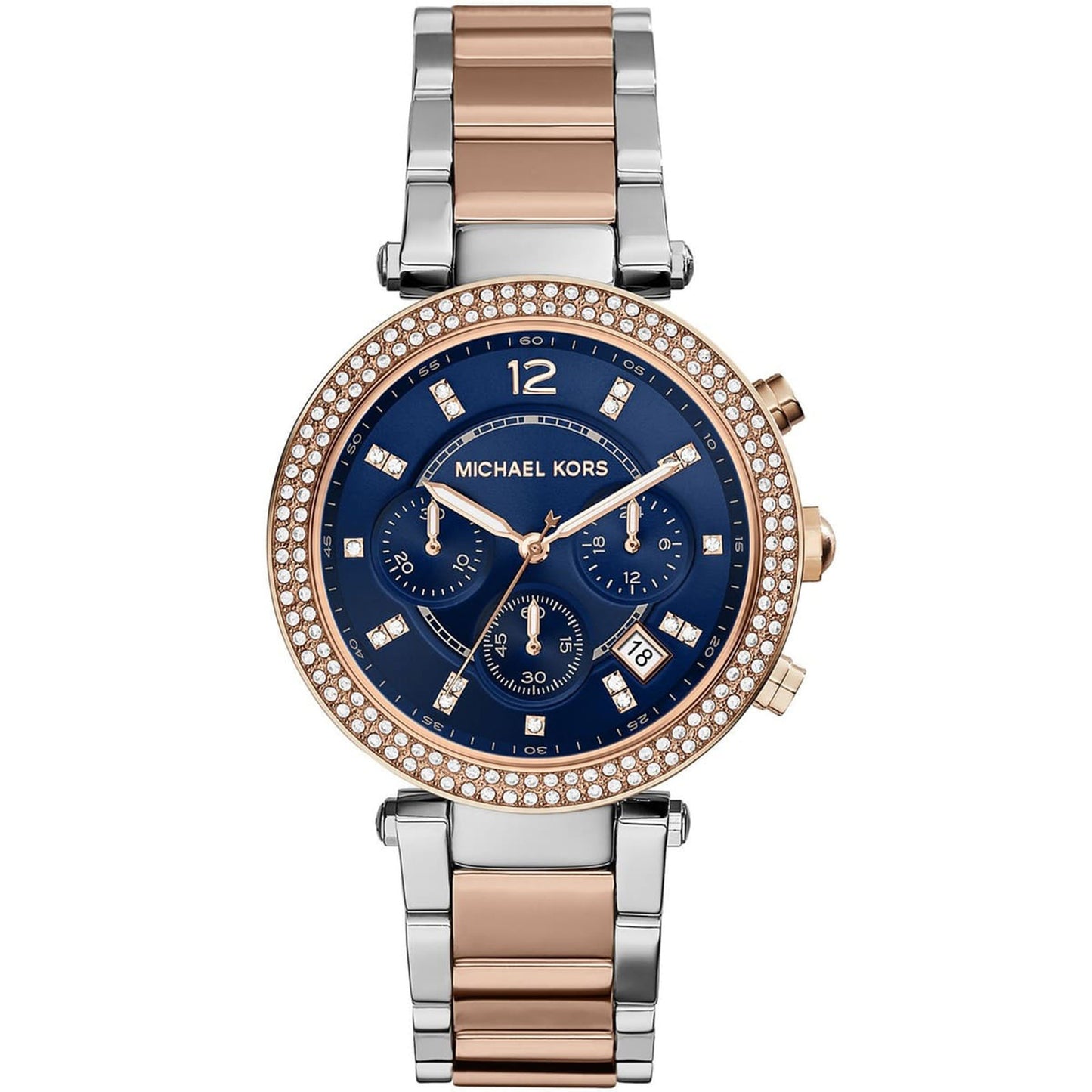 Michael Kors Two Tone Stainless Blue dial Watch for Women