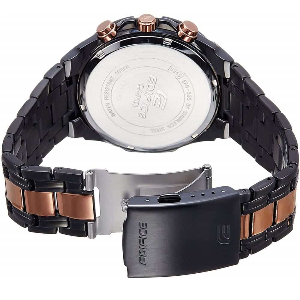 Casio Edifice watch with multicolor metal strap for men