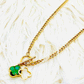 Green flower necklace