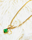Green flower necklace forwomen
