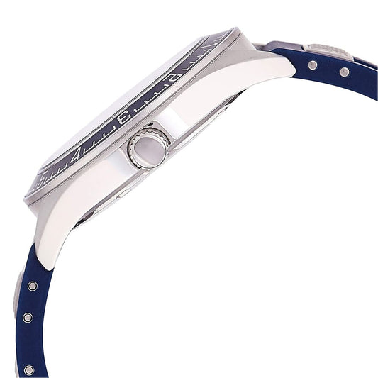 ساعة جيس للرجال بسوار مطاطي أزرق