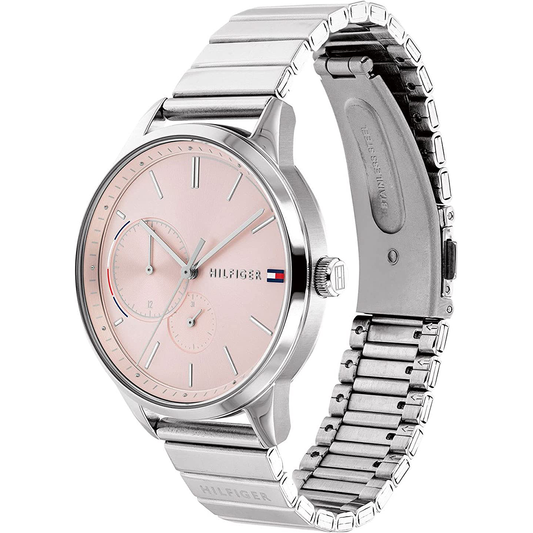 ساعة تومي هيلفيغر بروك للسيدات بمينا وردية 1782020