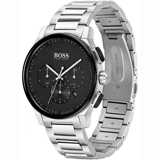 BOSS Chronograph Quartz Watch for Men with black dial