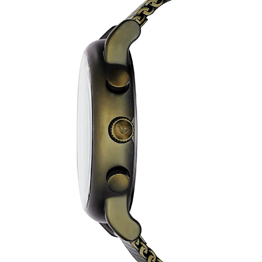 Olive Color Men's Watch with Black Multifunction Dial |AR11115