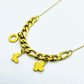 Butterfly wide chain necklace