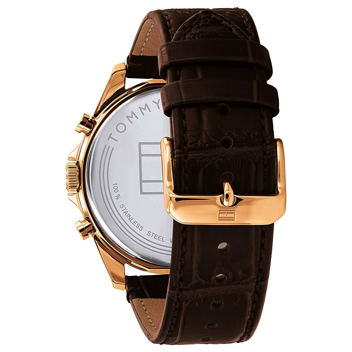Tommy Hilfiger Men's Multi Dial Quartz Watch Baker with Leather Strap ...