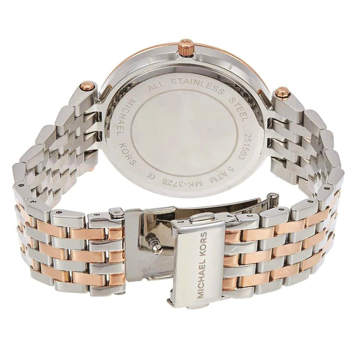 Michael Kors Women Rose Gold Dial Stainless Steel Watch