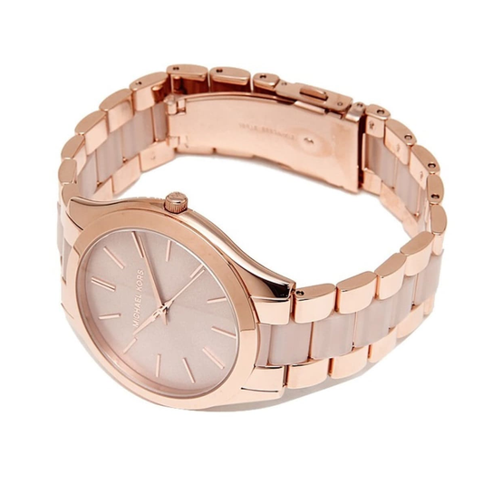 Michael Kors Women's Slim Runway Rose Gold-tone Watch