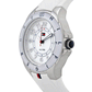 White women watch with multicolored strap
