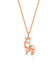 Engraved giraffe necklace