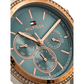 Ari Rose Gold Plated Two Tone Grey Chronograph Dial Bracelet 1781976