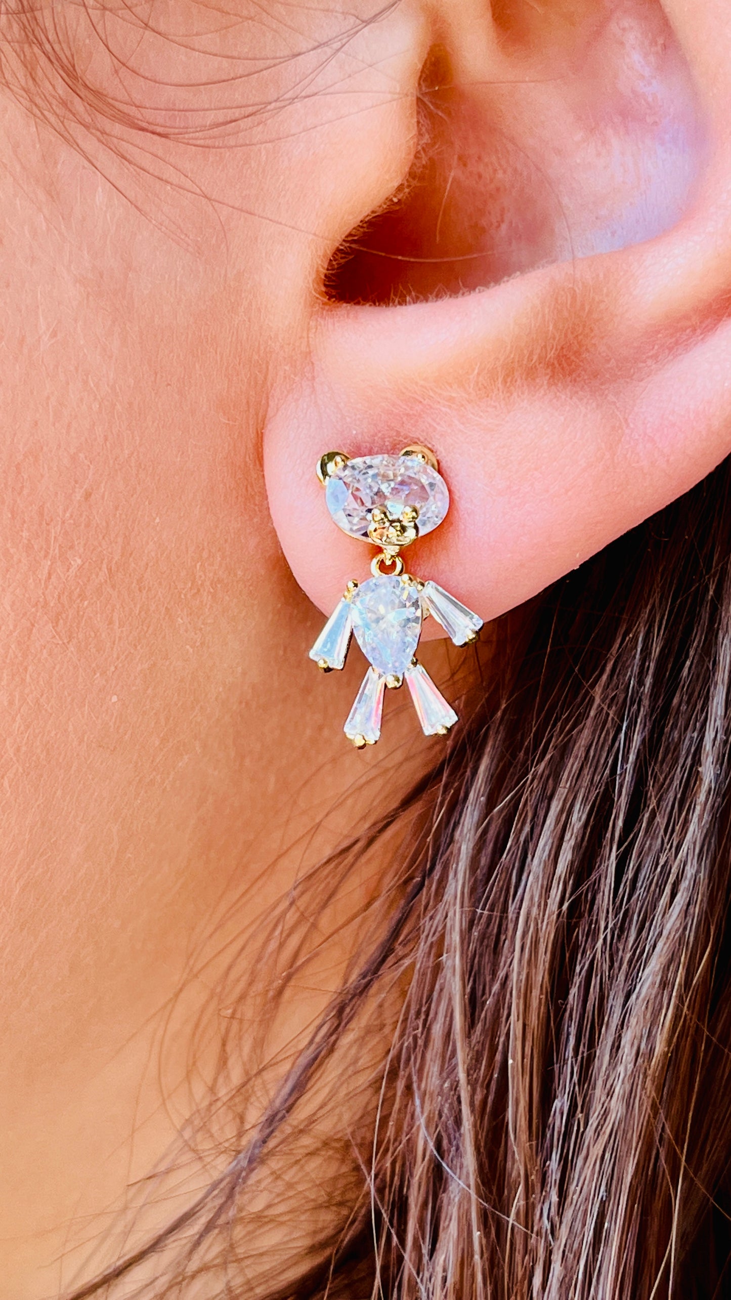 Shiny doll earring
