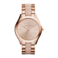 Michael Kors Women's Slim Runway Rose Gold-tone Watch