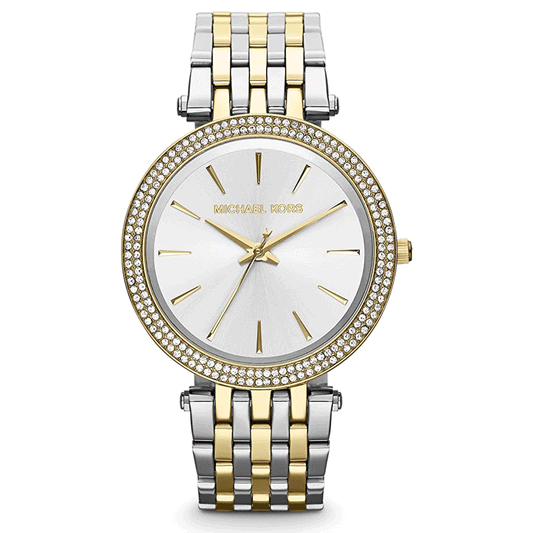 Two-tone Darci women watch with multicolor strap