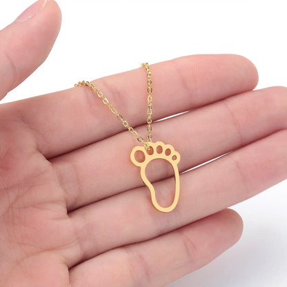 Baby foot necklace