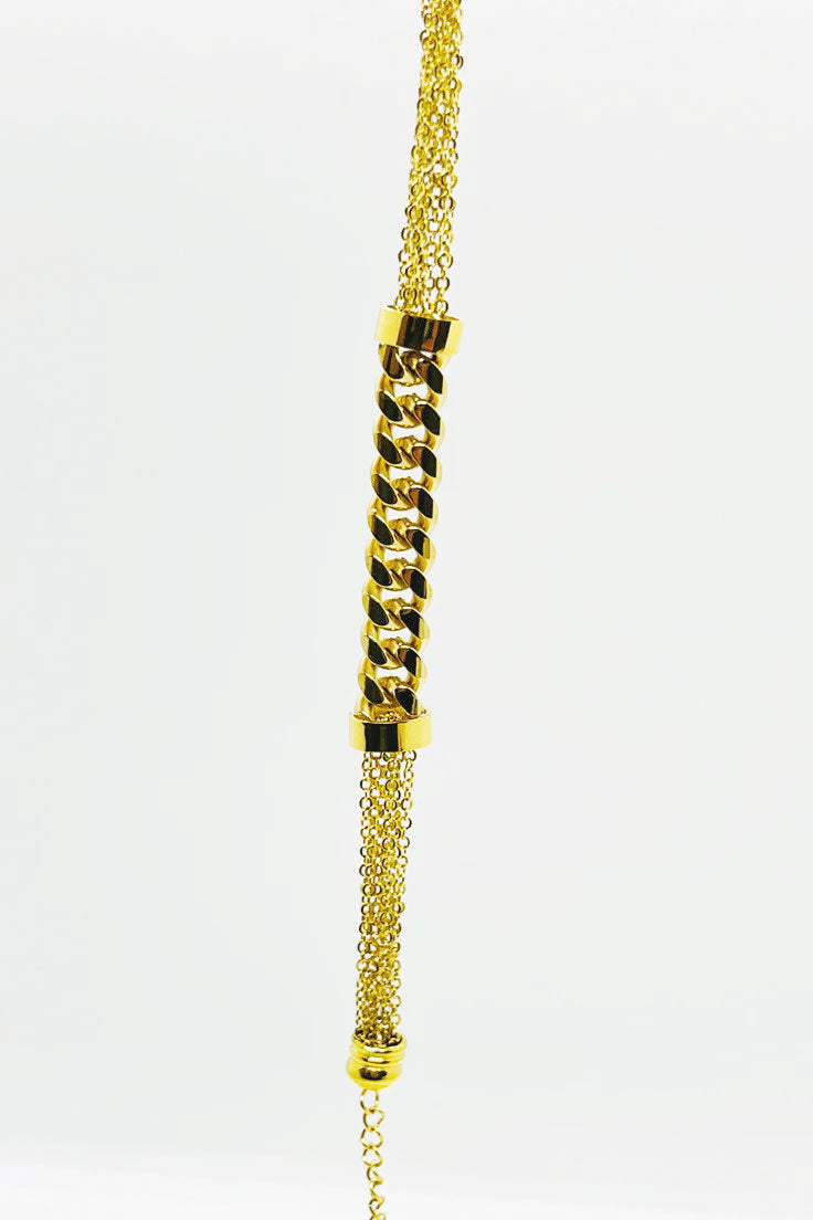 Premium wide chain bracelet