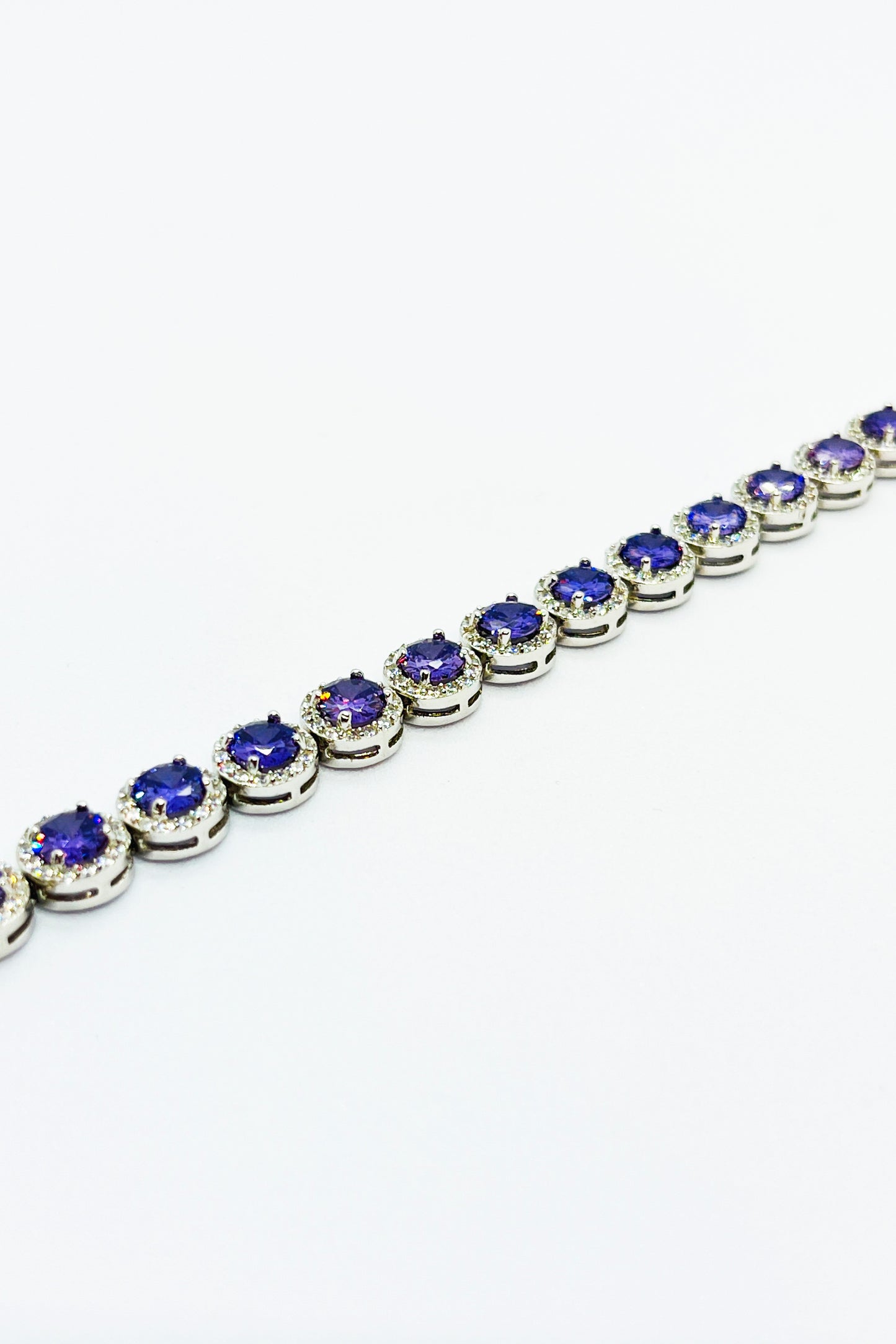 Princes bracelet with purple stones