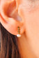 Simple earring with white stone